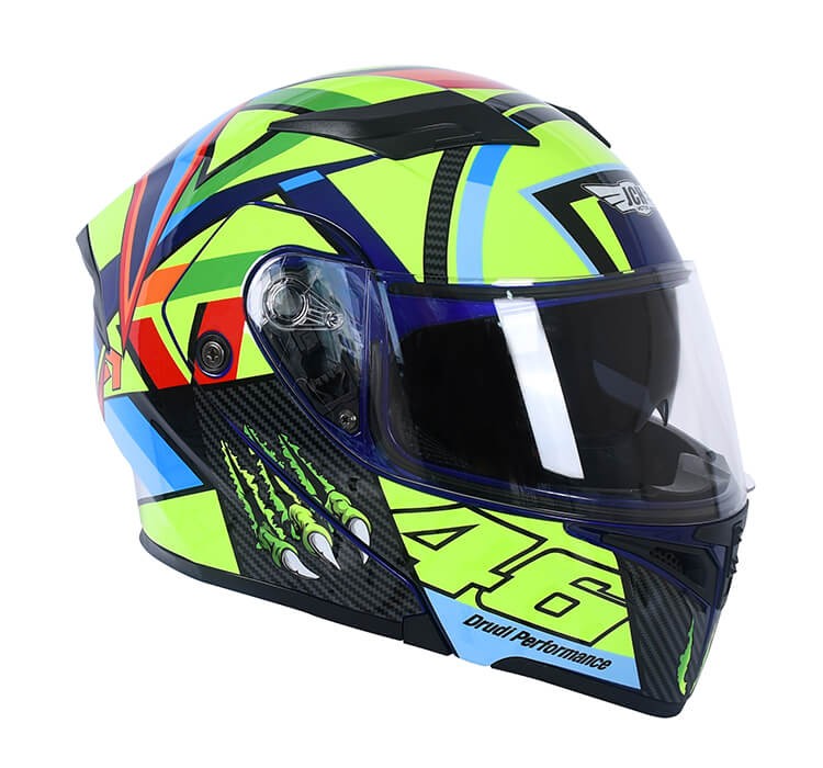 Vista lateral de CASCO INTEGRAL JH MOTORS AZUL