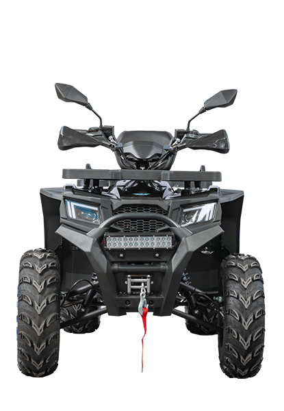 Cuatrimoto ATV 200 en posición frontal