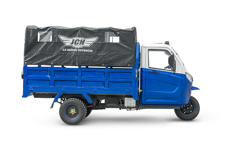 Moto carguero JH 300D de color azul