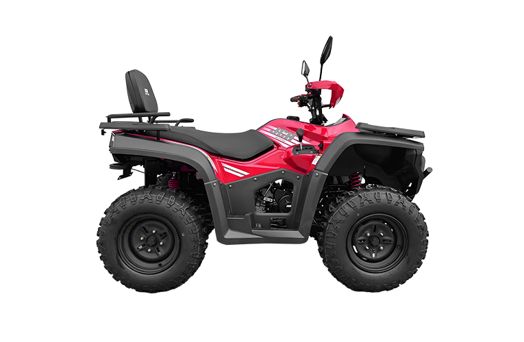 cuatrimoto X-CROSS 300 negro con rojo