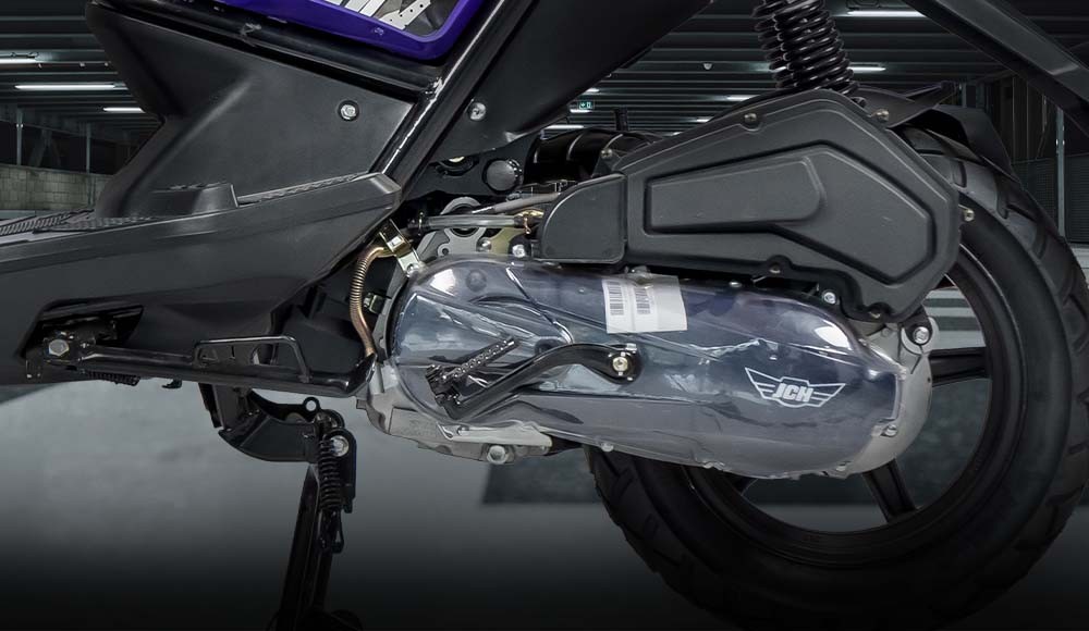 Tapabarro y escape deportivo de la Moto Scooter T-28 JH 150
