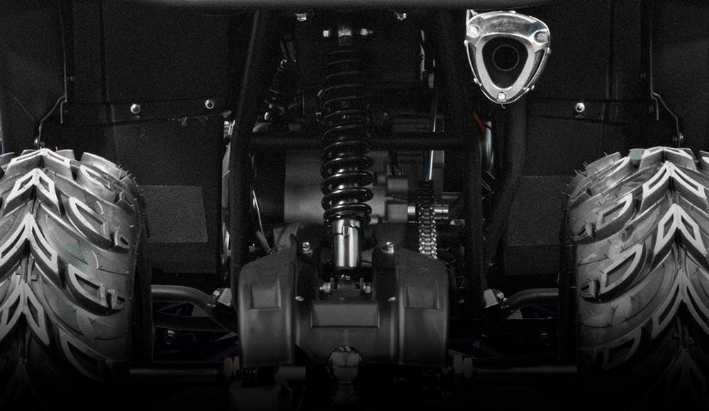 Cuatrimoto ATV 200 parte posterior