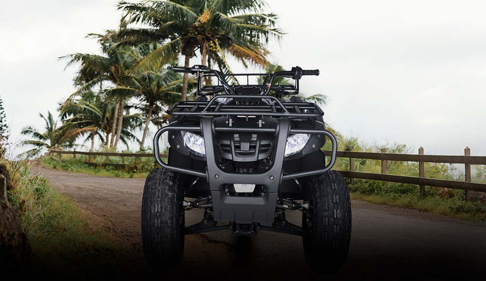 cuatrimoto hunter 150 parte frontal