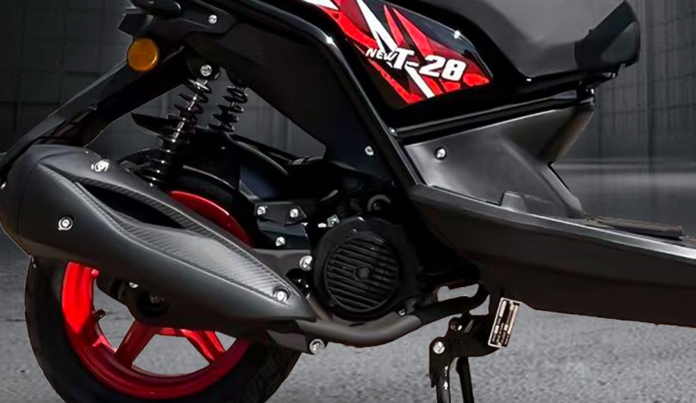 Luz trasera y parrilla utilitaria de la Moto Scooter T-28 JH 150