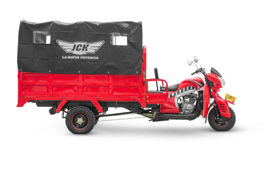 Moto carguero JH 250A color rojo