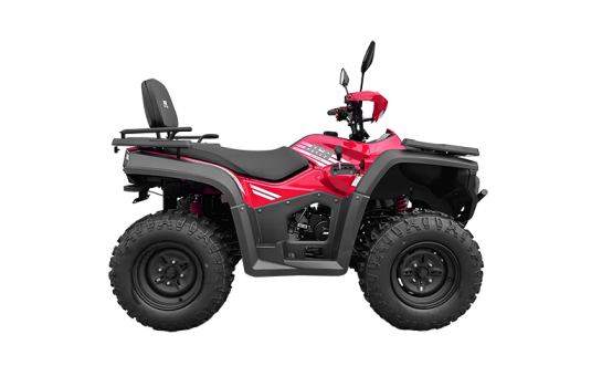 cuatrimoto X-CROSS 300 negro con rojo