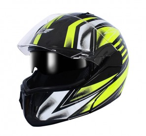 CASCO INTEGRAL JH MOTORS NEGRO / AMARILLO